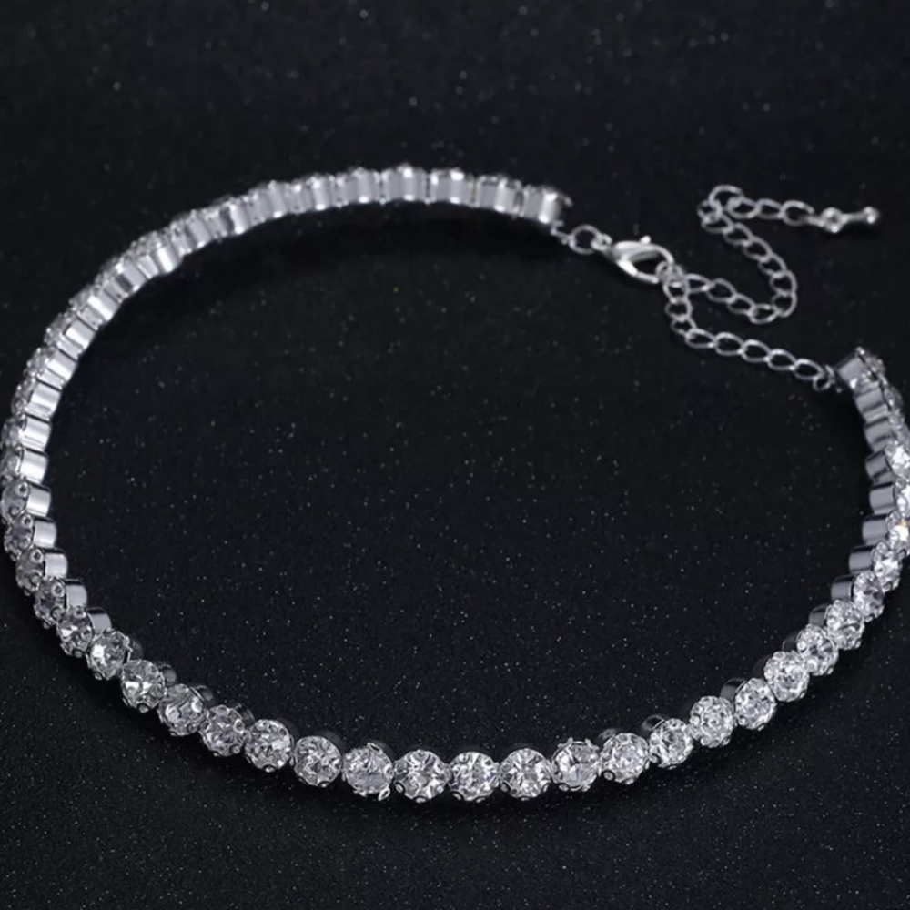 Crystal Rhinestone Choker Necklace